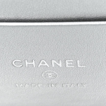 Chanel Metallic Caviar Quilted Trendy Handle Mini Vanity Silvery 6 of 12