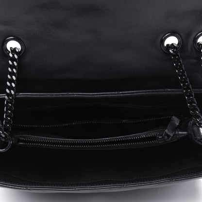 Saint Laurent Calfskin Y Quilted Monogram Medium Loulou Chain Satchel Black 4 of 7