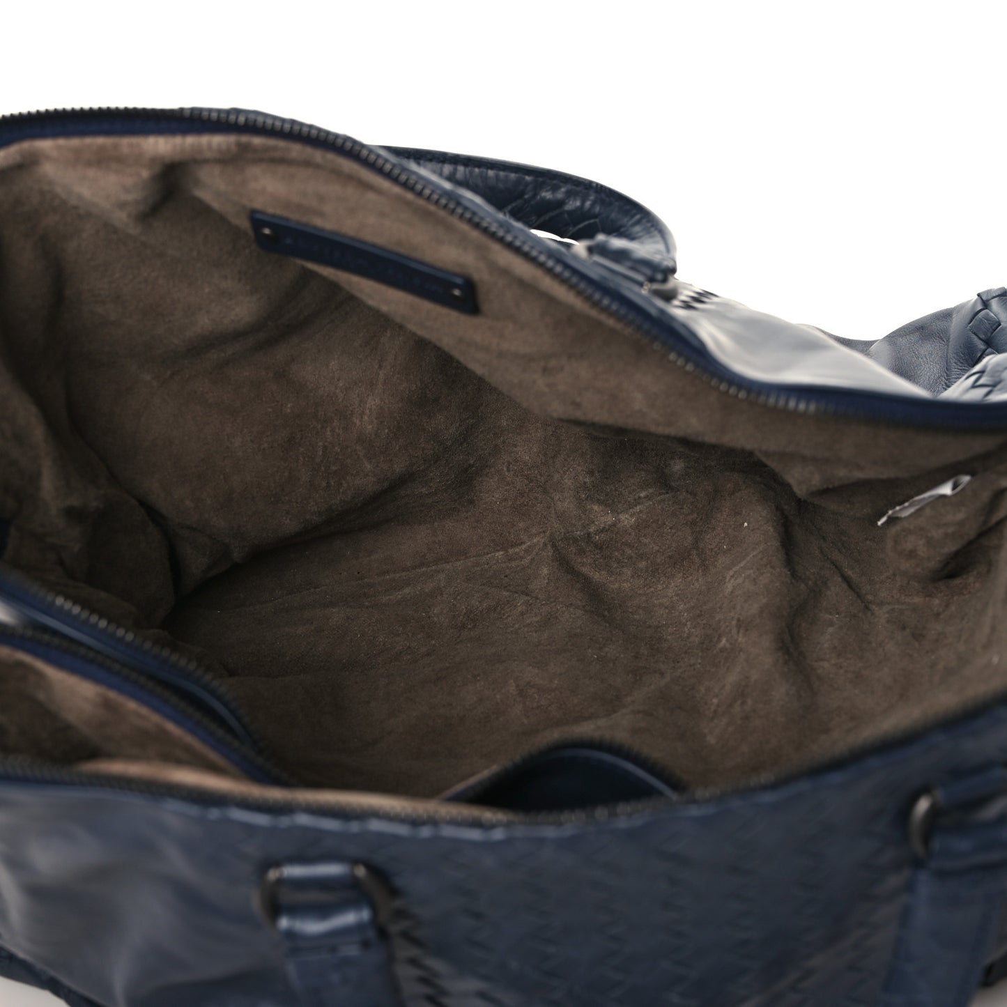Calfskin Intrecciato Large Leggero Tote Blue