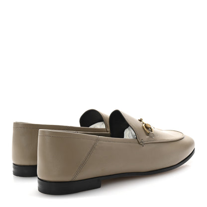 Gucci Lambskin Womens Brixton Horsebit Loafers 40 Mud 5 of 10