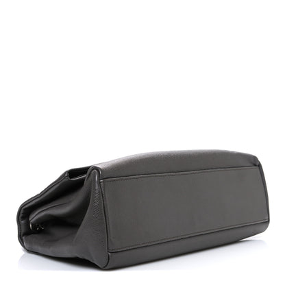 Saint Laurent Sheepskin Medium West Hollywood Monogram Fold-Over Bag Earth 4 of 11