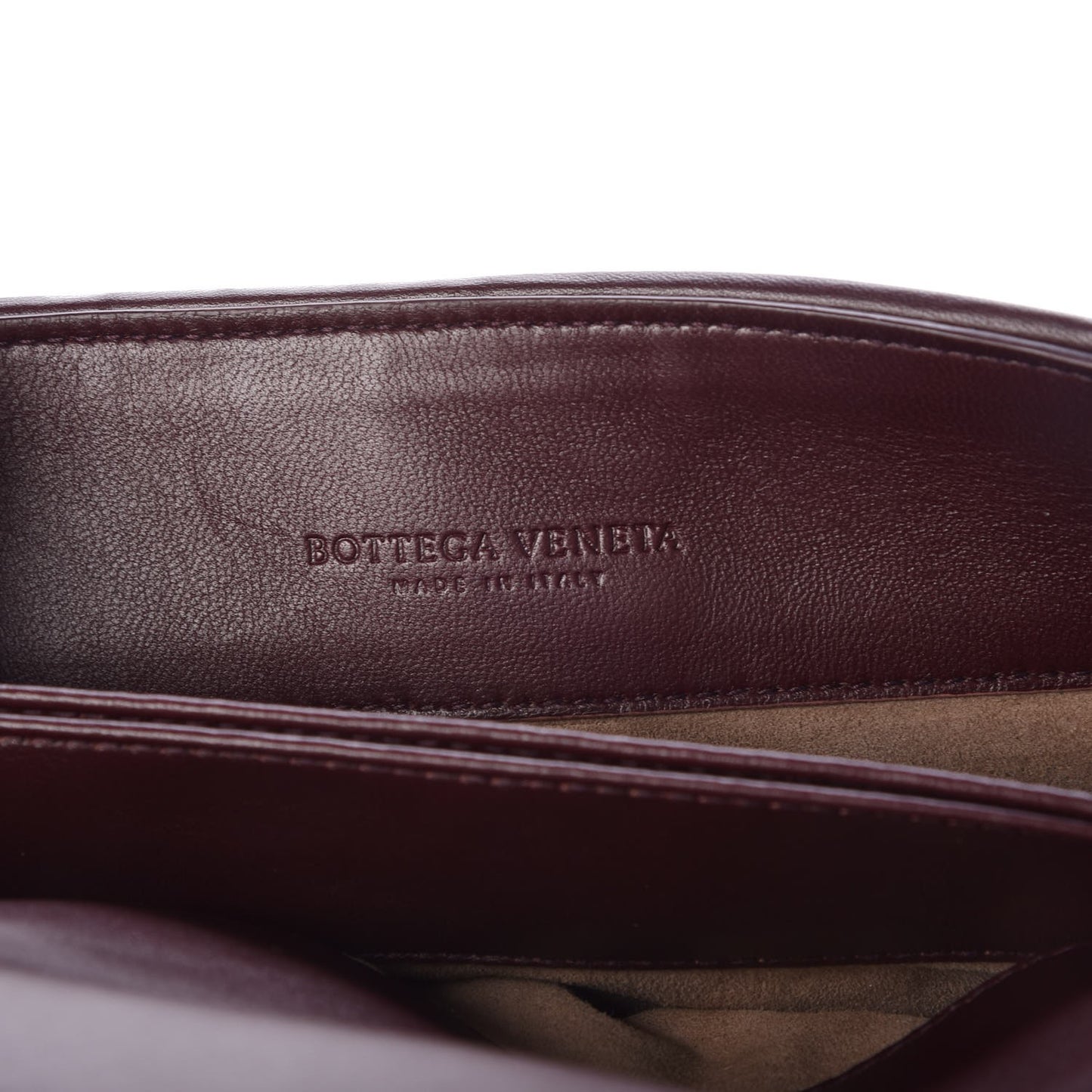 Nappa Intrecciato Baby Olimpia Shoulder Bag Dark Barolo