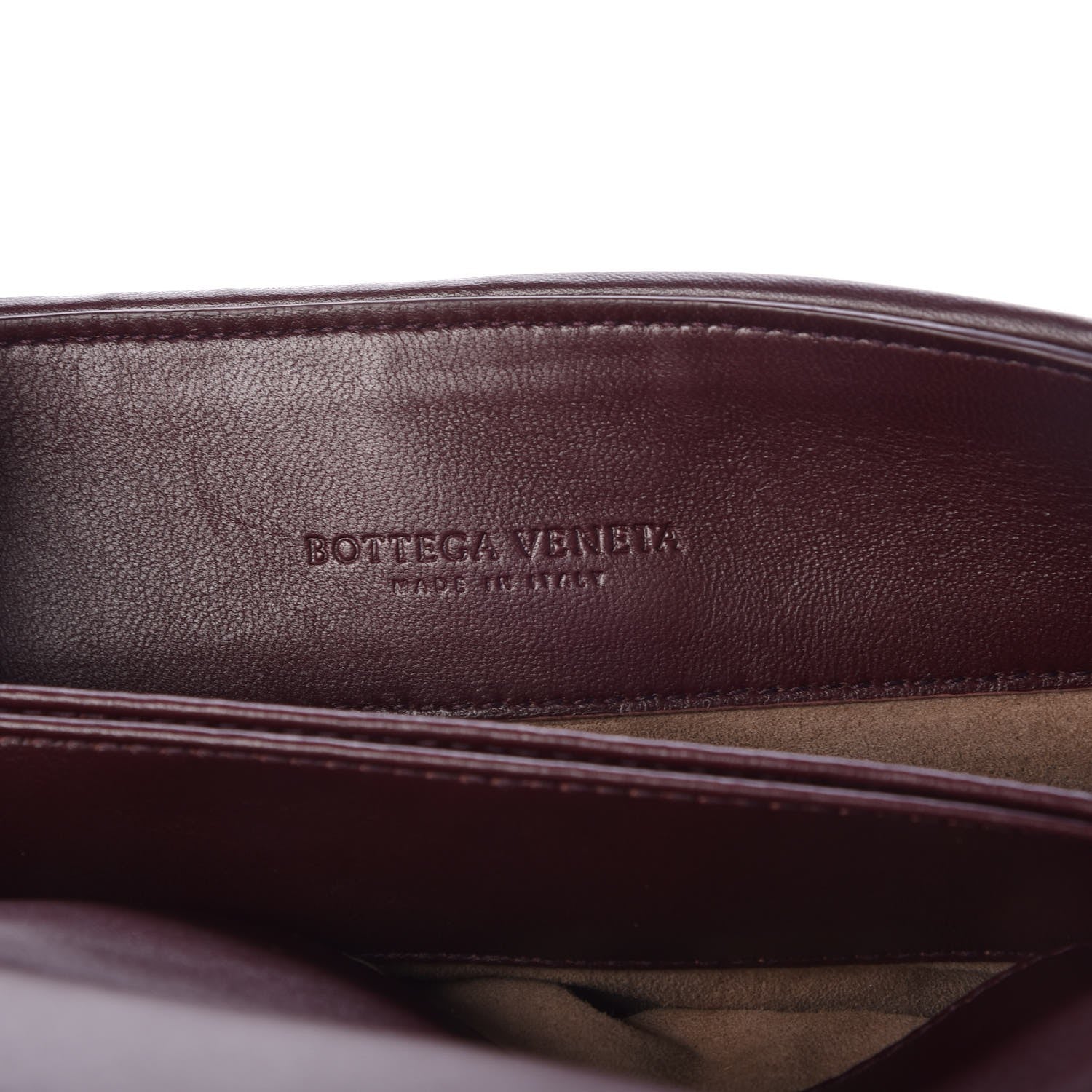 Bottega Veneta Nappa Intrecciato Baby Olimpia Shoulder Bag Dark Barolo 8 of 9
