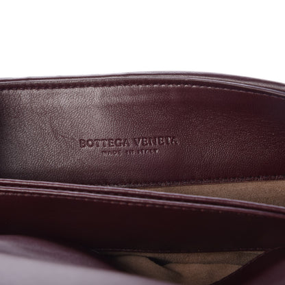 Bottega Veneta Nappa Intrecciato Baby Olimpia Shoulder Bag Dark Barolo 8 of 9