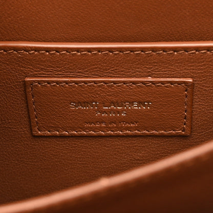 Saint Laurent Denim All-Over Monogram Small Le Monogramme Satchel Navy Blue 6 of 11