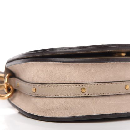 Chloe Calfskin Suede Small Nile Bracelet Bag Motty Grey 6 of 10