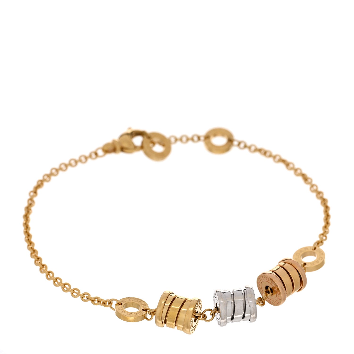 Bulgari 18K Yellow Rose White Gold B.Zero1 Bracelet 1 of 4