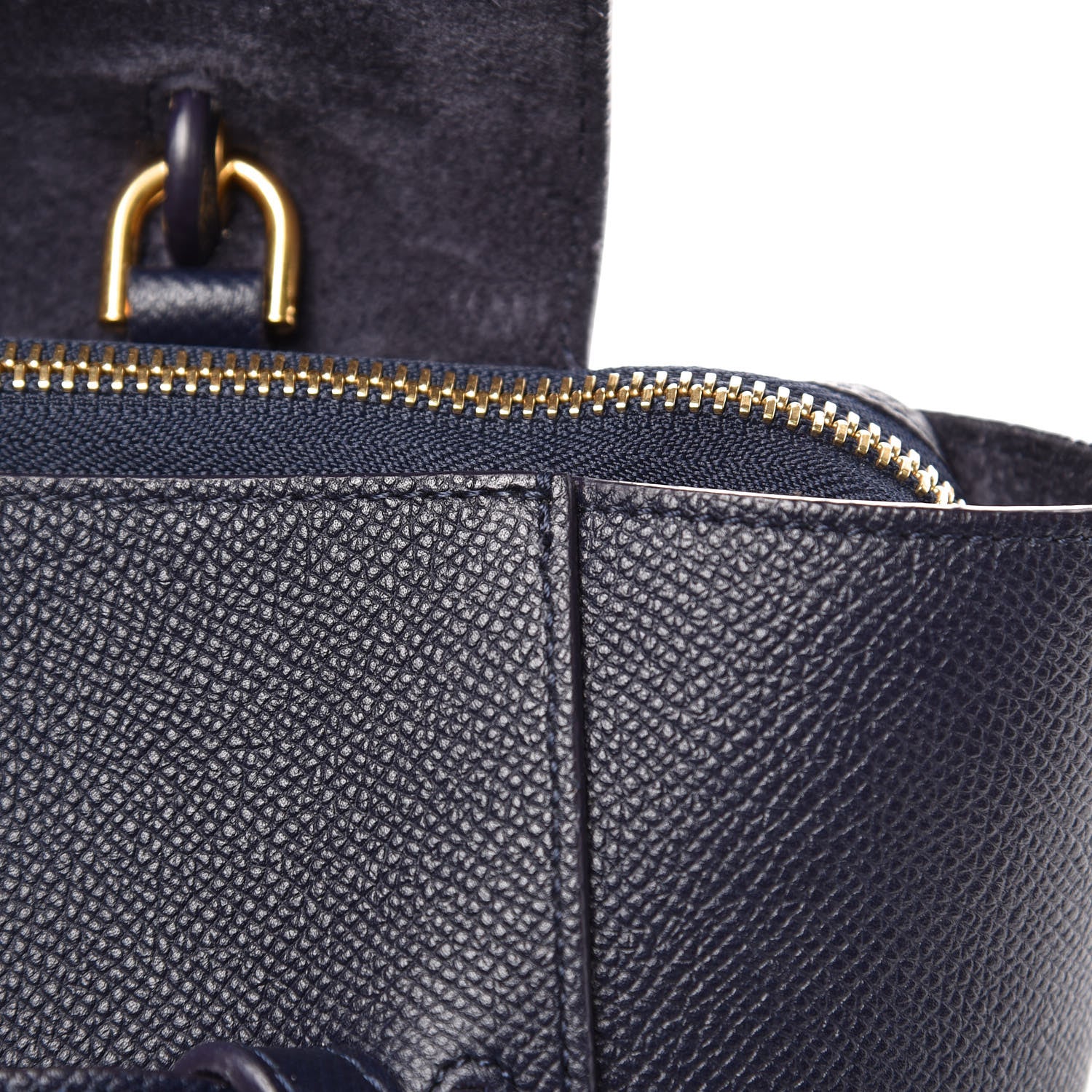 Celine Baby Grained Calfskin Micro Belt Bag Steel Blue 10 of 10