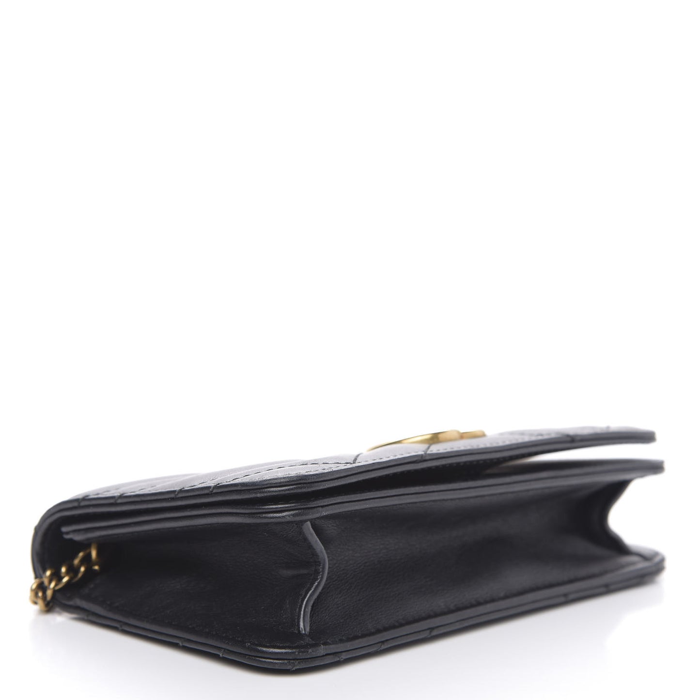 Calfskin Matelasse GG Marmont Mini Bag Black