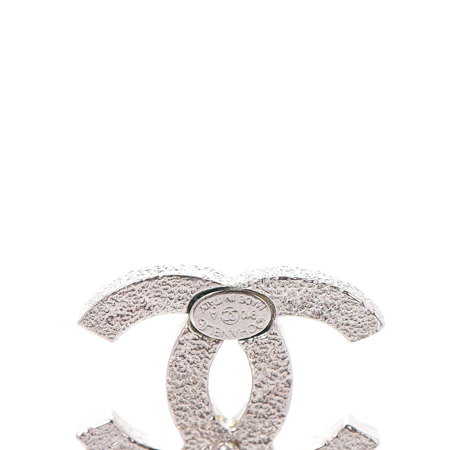 Glitter Enamel CC Earrings Black