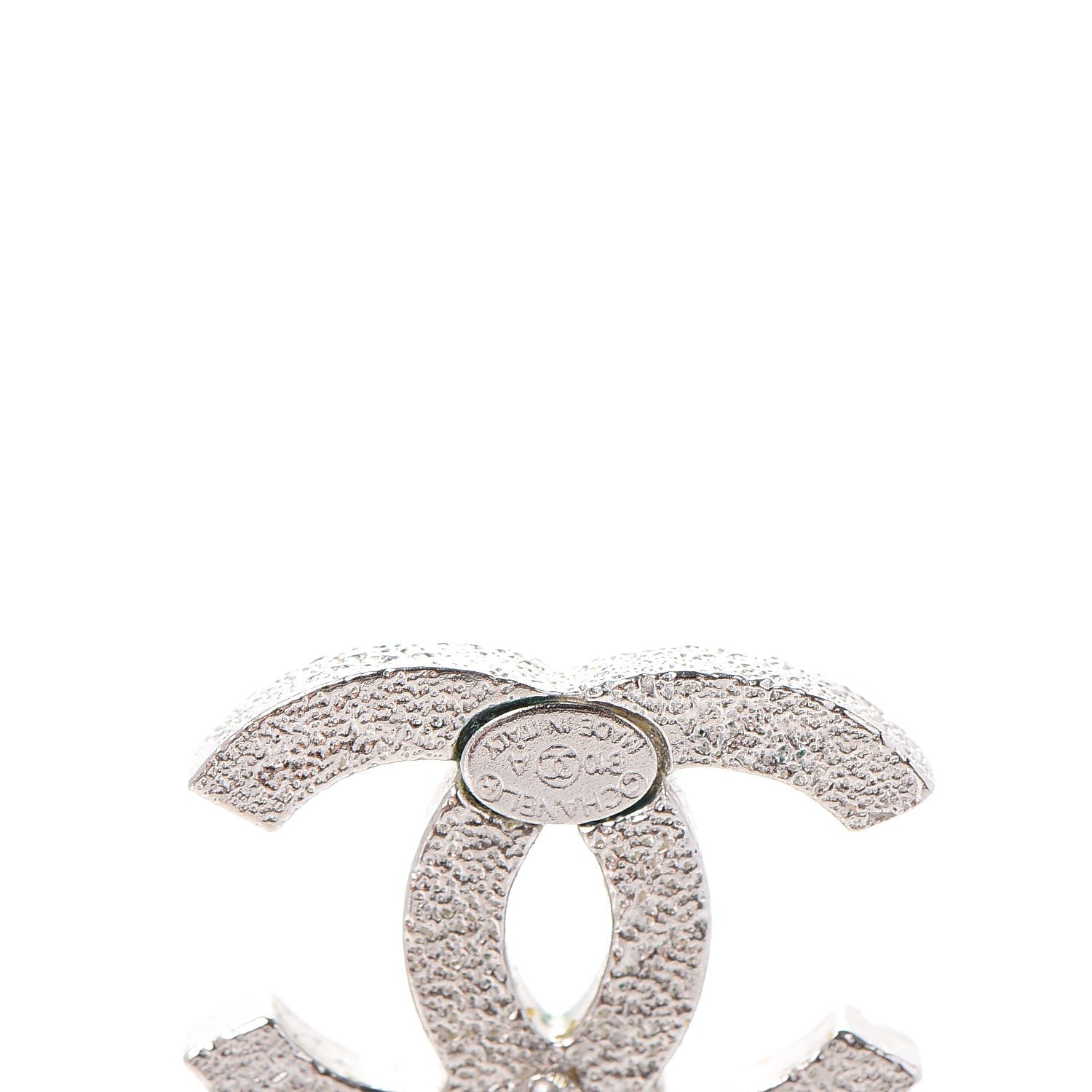 Chanel Glitter Enamel CC Earrings Black 5 of 5