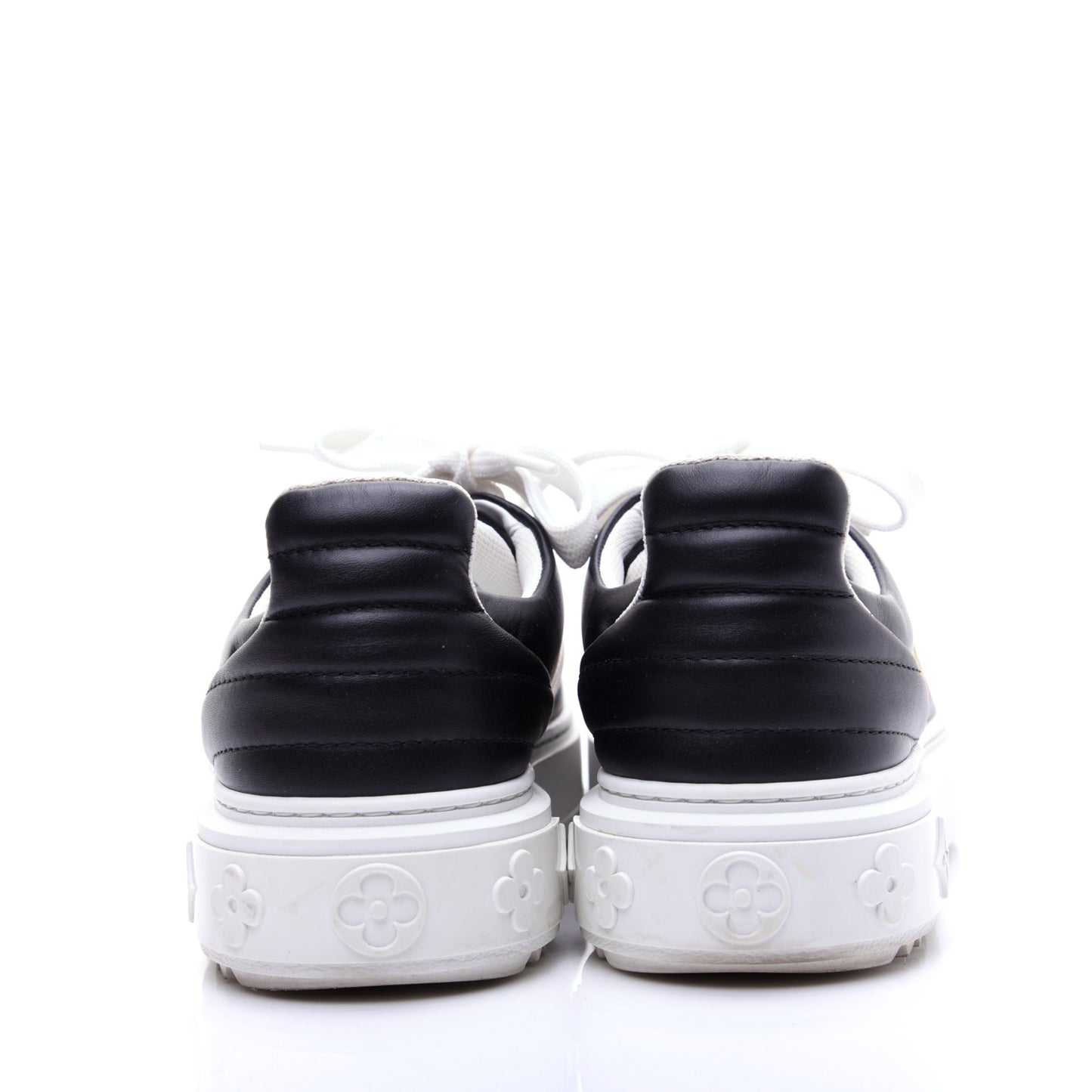 Calfskin Time Out New Wave Sneakers 36 Black
