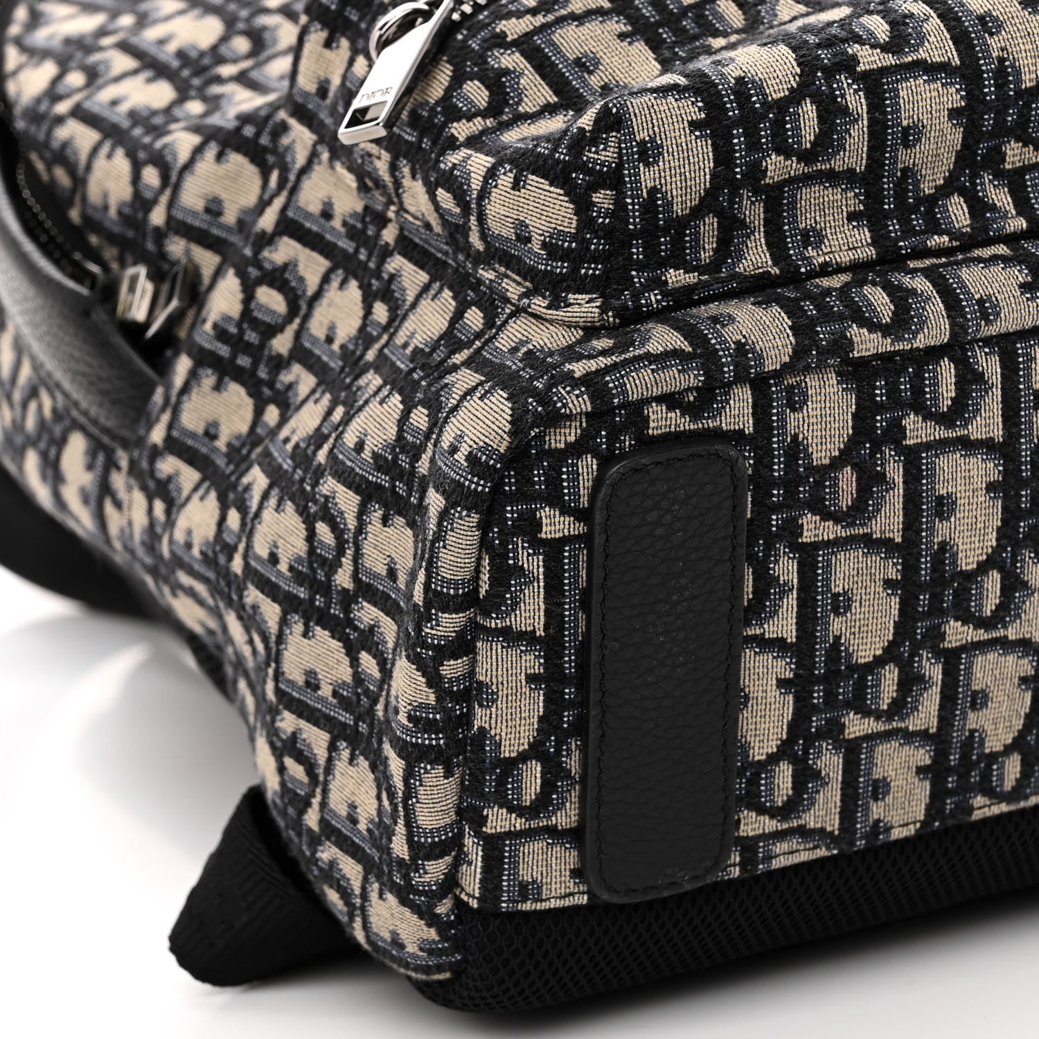 Christian Dior Oblique Calfskin Rider Kid's Backpack Beige Black 8 of 9