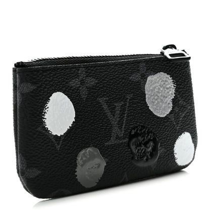Louis Vuitton LV X YK Monogram Eclipse Key Pouch Black Silver 3 of 7