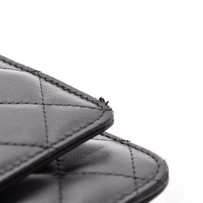 Chanel Lambskin Quilted Trendy CC Wallet On Chain WOC Black 12 of 16