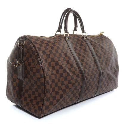 Louis Vuitton Damier Ebene Keepall Bandouliere 55 3 of 7