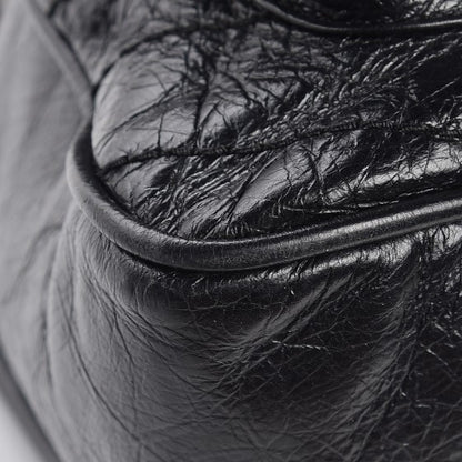 Saint Laurent Crinkled Calfskin Matelasse Monogram Medium Niki Chain Satchel Black 12 of 13