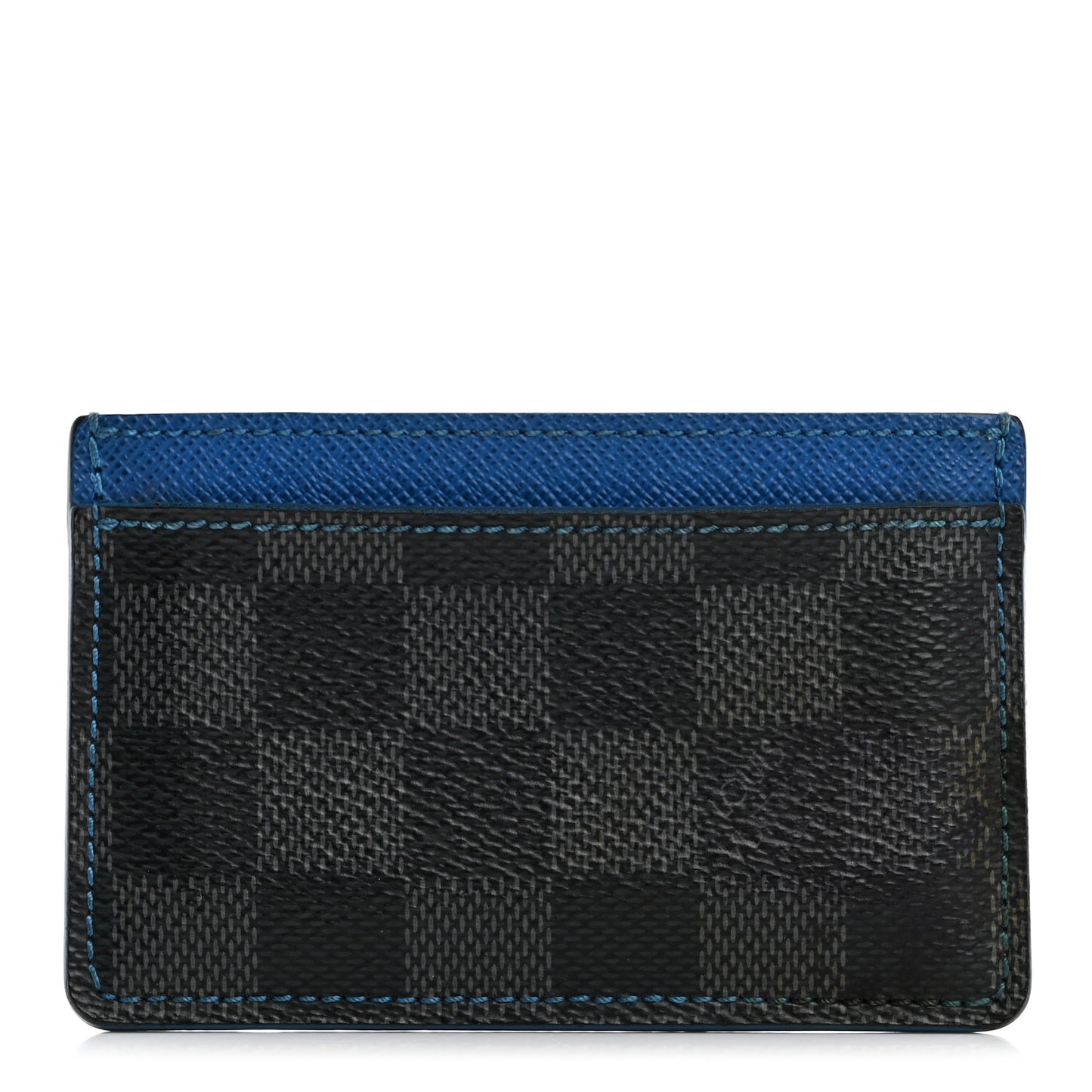 Damier Graphite Card Holder Blue