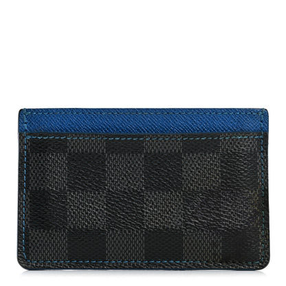 Louis Vuitton Damier Graphite Card Holder Blue 1 of 10