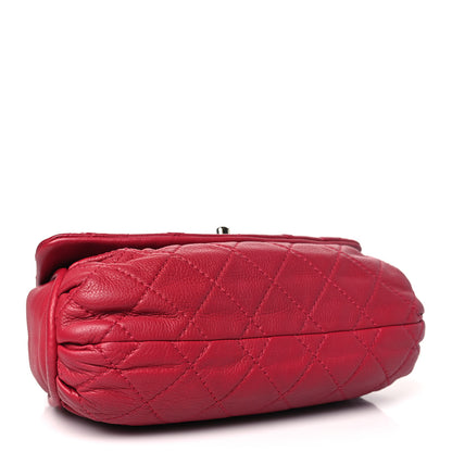 Chanel Calfskin Quilted CC Curvy Flap Red 4 of 13