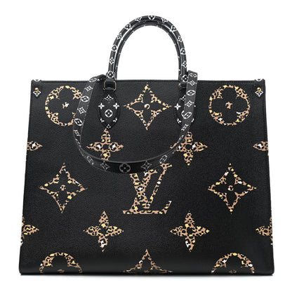 Louis Vuitton Monogram Giant Jungle Onthego GM Black 1 of 4