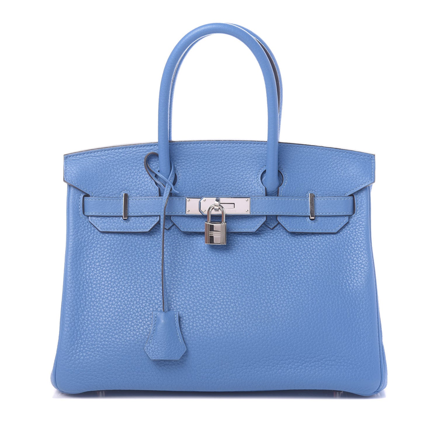 Taurillon Clemence Birkin 30 Bleu Paradis