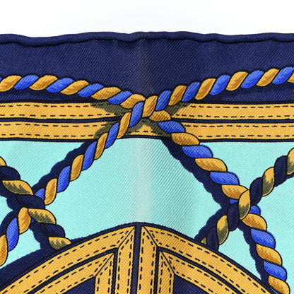 Hermes Silk Grande Tenue Pocket Square 6 of 6