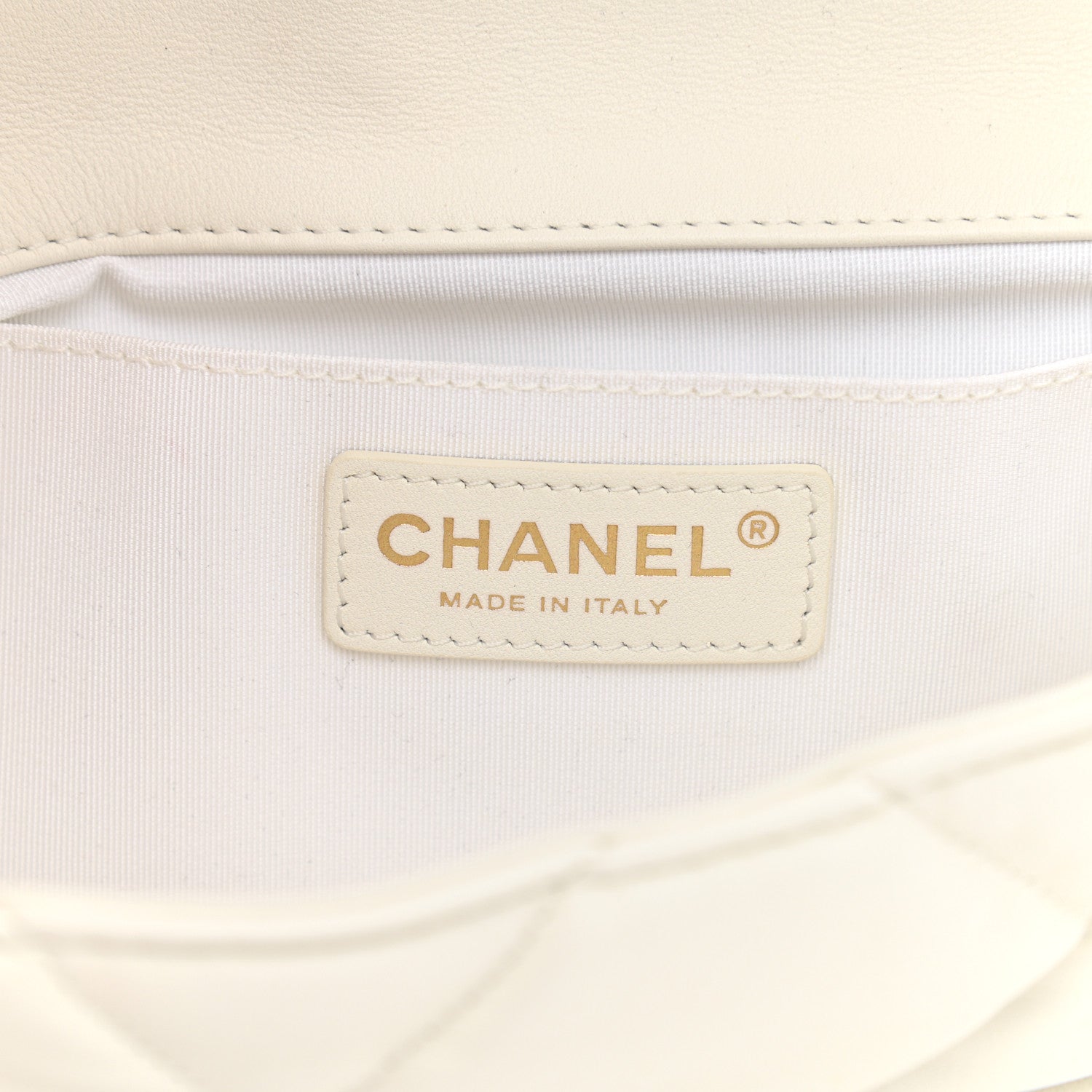 Chanel Calfskin Quilted Medium Bubbly Flap White 5 of 7