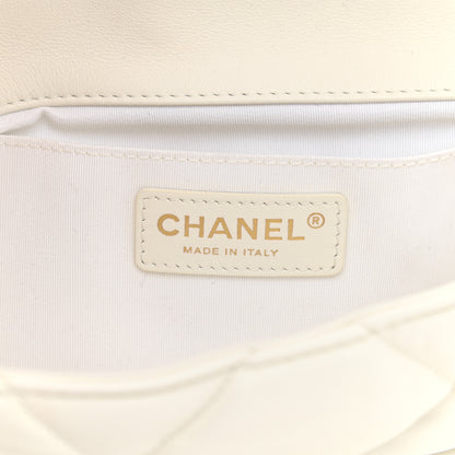 Chanel Calfskin Quilted Medium Bubbly Flap White 5 of 7