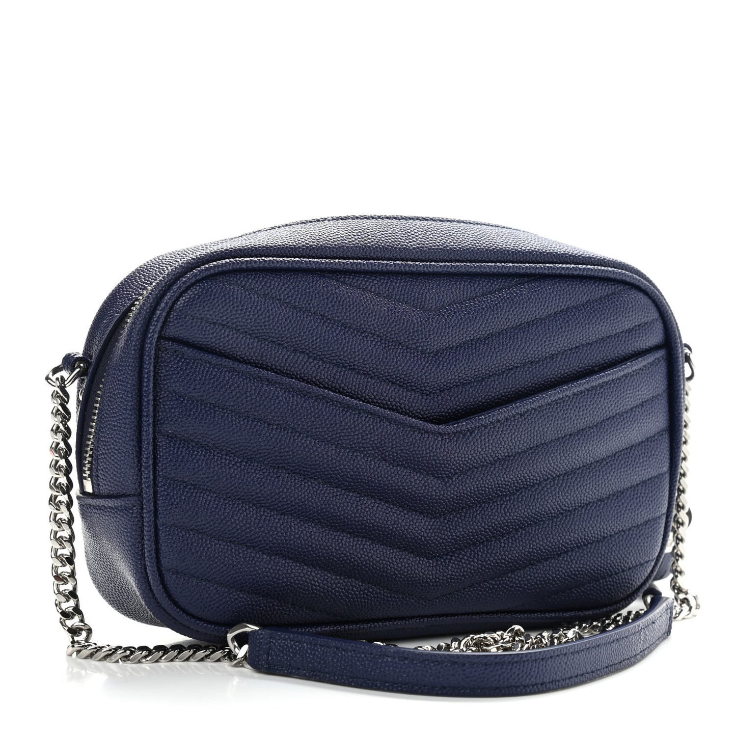 Grain De Poudre Matelasse Monogram Mini Lou Camera Bag Azure Blue