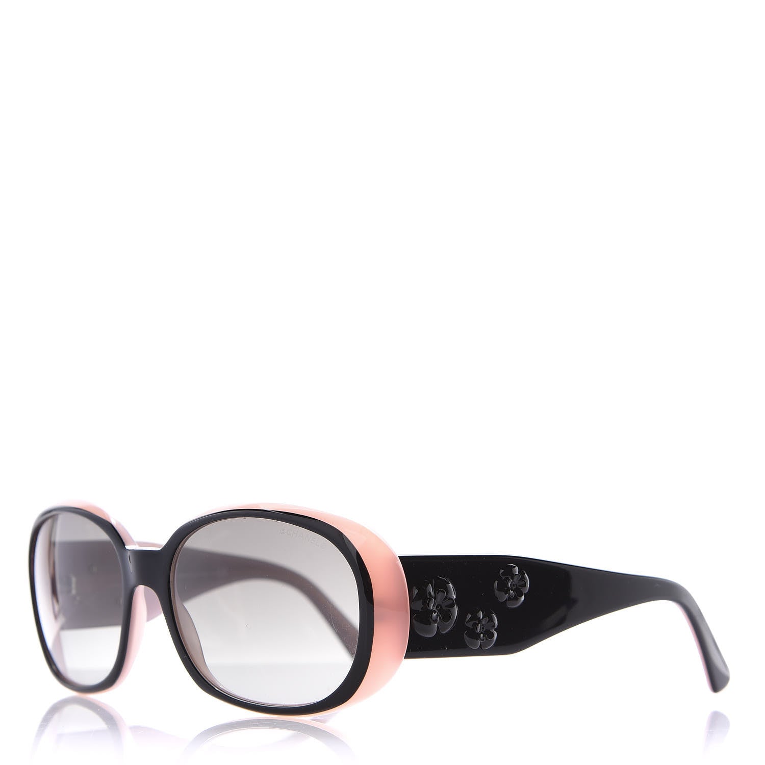 Chanel Camellia CC Sunglasses 5113 Black Pink 1 of 8