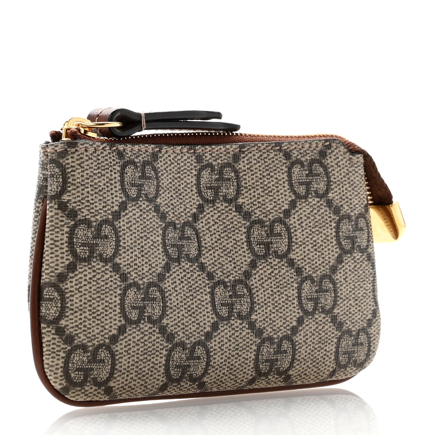 GG Supreme Monogram Key Case Beige Ebony Cuir