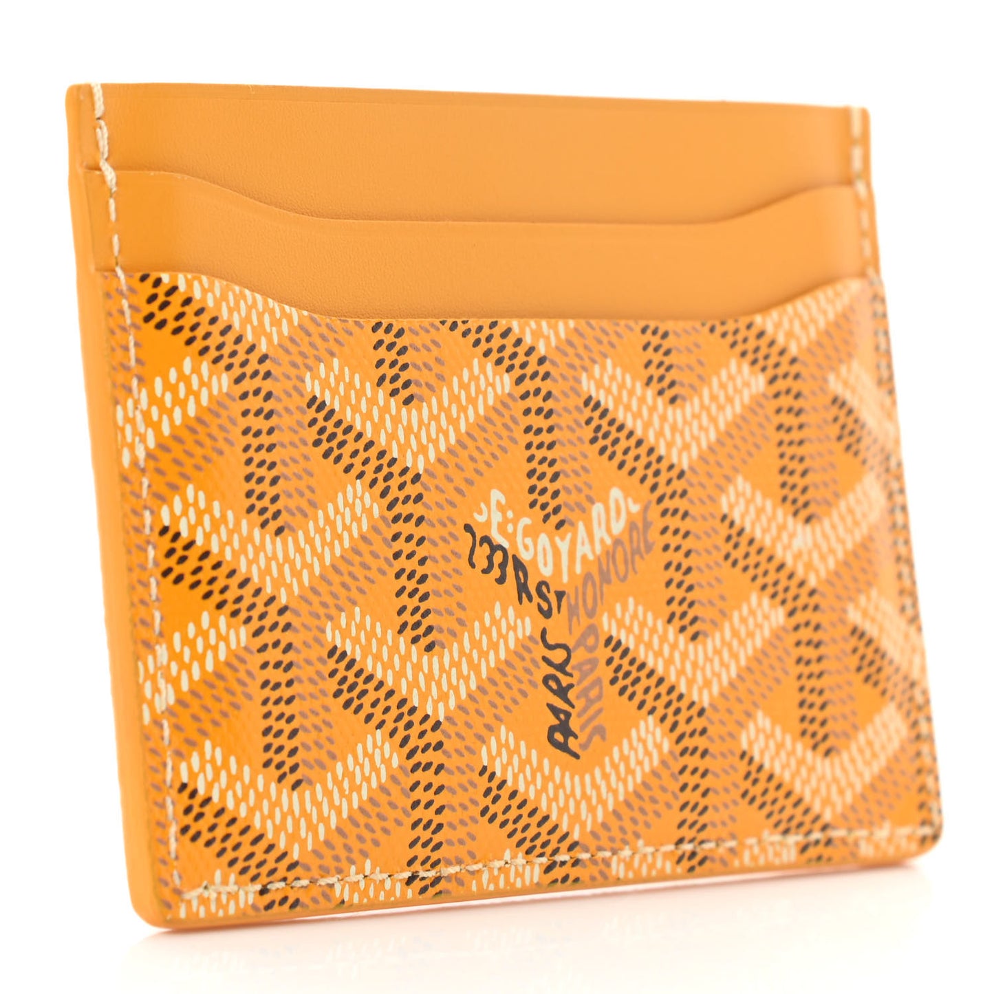 Goyardine Saint Sulpice Card Holder Yellow