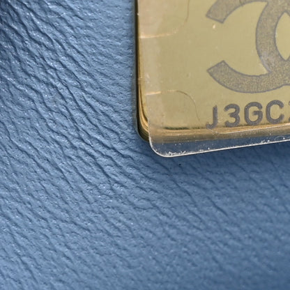 Chanel Printed Denim Quilted Mini Rectangular Flap Light Blue 7 of 10