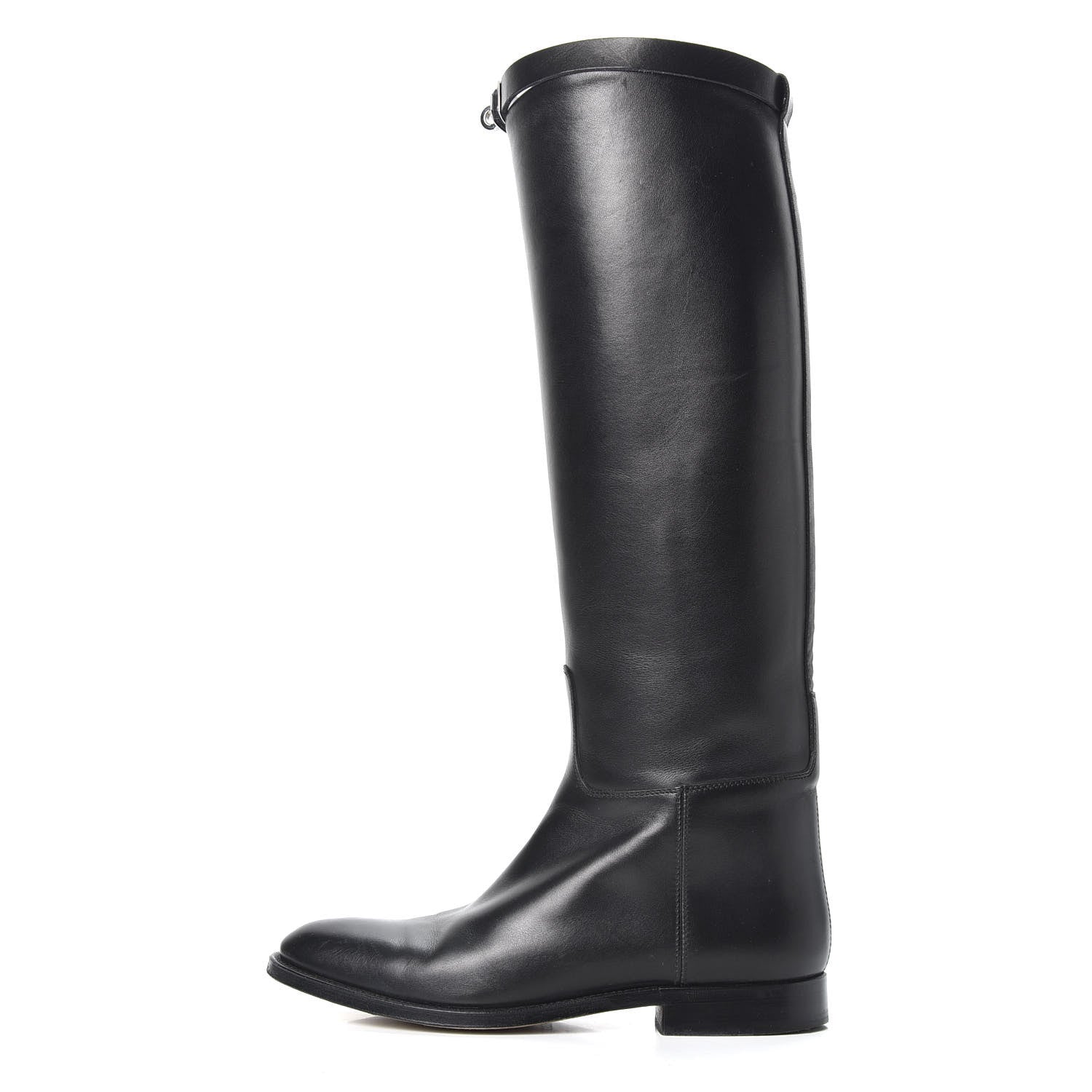 Hermes Box Kelly Jumping Boots 37.5 Black 1 of 9
