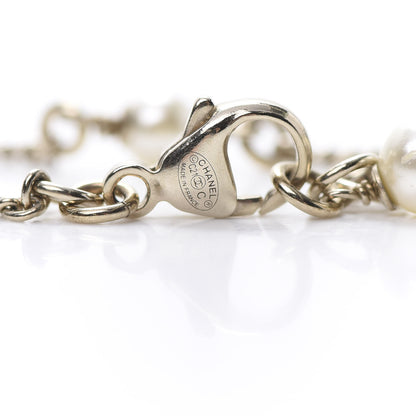 Chanel Pearl Crystal CC Bracelet Gold 4 of 5
