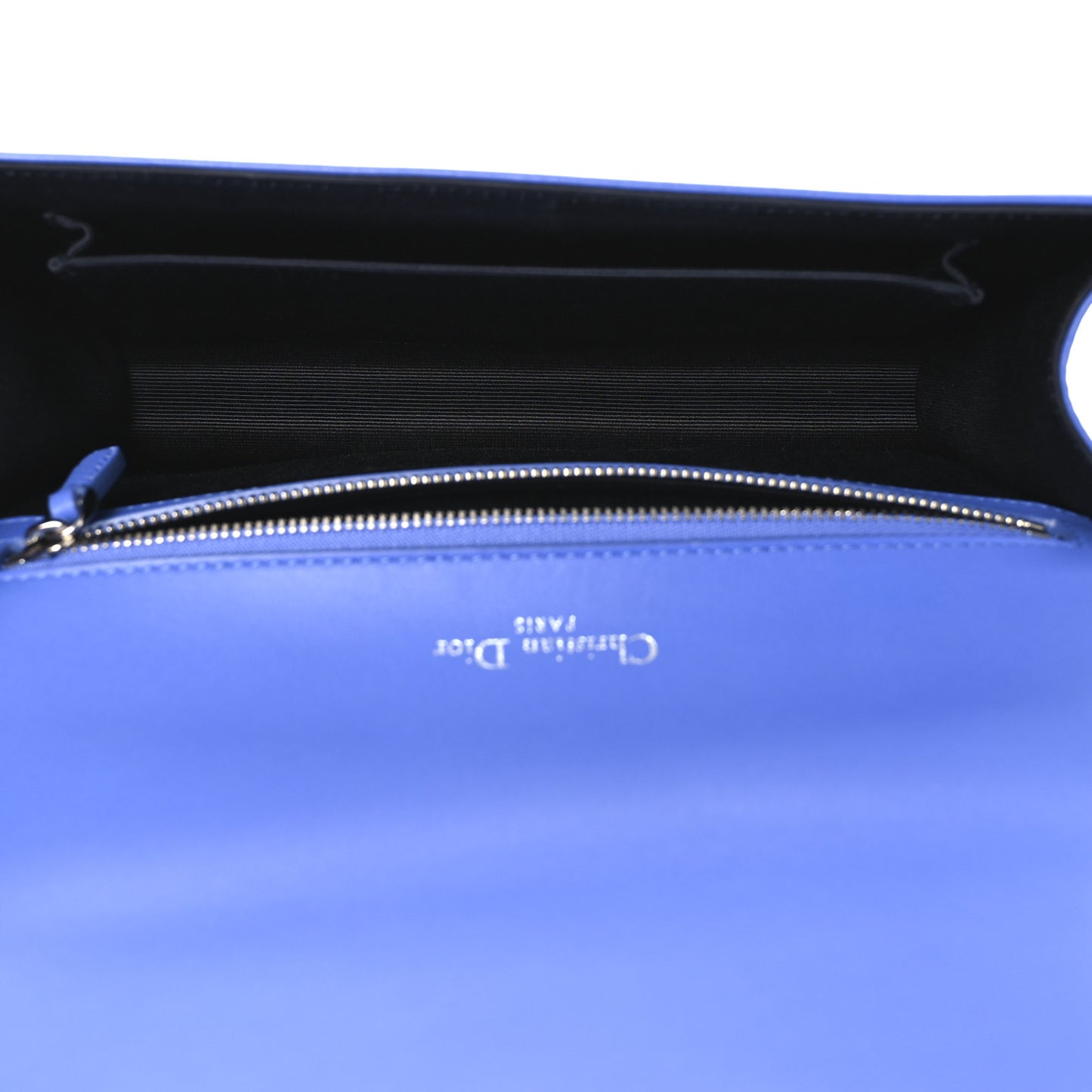 Smooth Calfskin Medium Diorama Flap Bag Blue