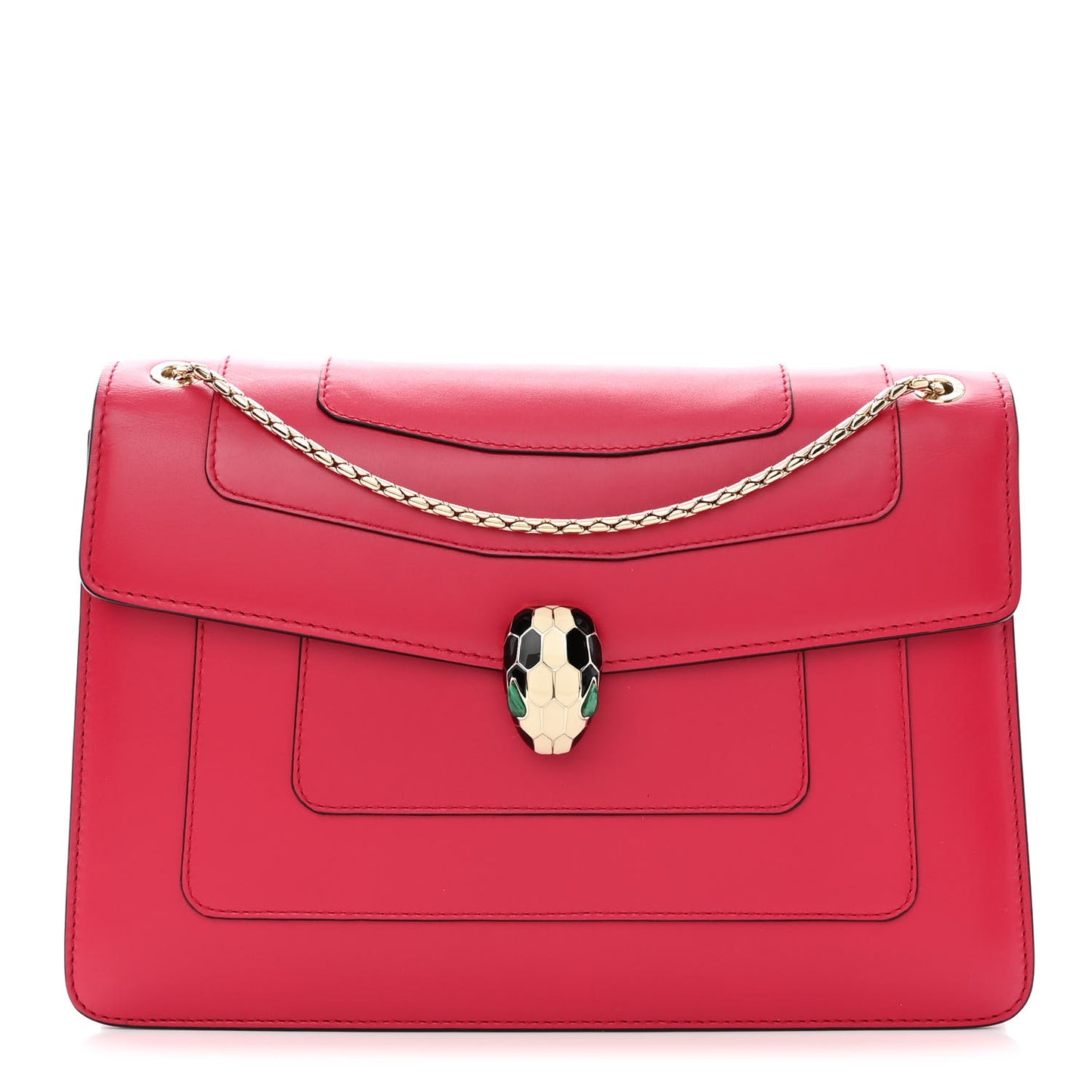 Calfskin Serpenti Forever Shoulder Bag Pink