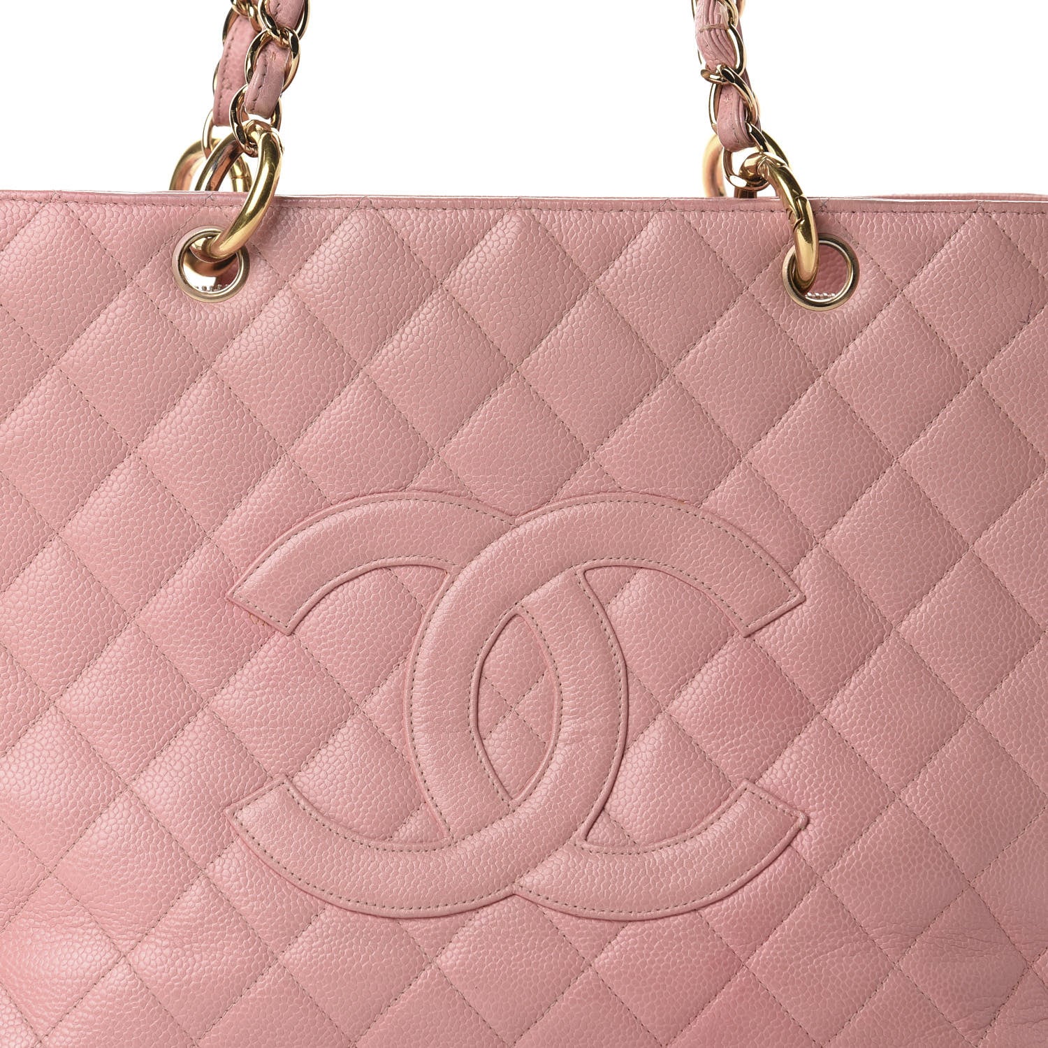Chanel Caviar Quilted Grand Shopping Tote GST Pink 21 of 21