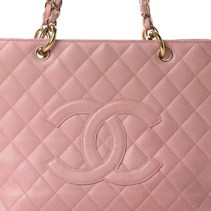 Chanel Caviar Quilted Grand Shopping Tote GST Pink 21 of 21