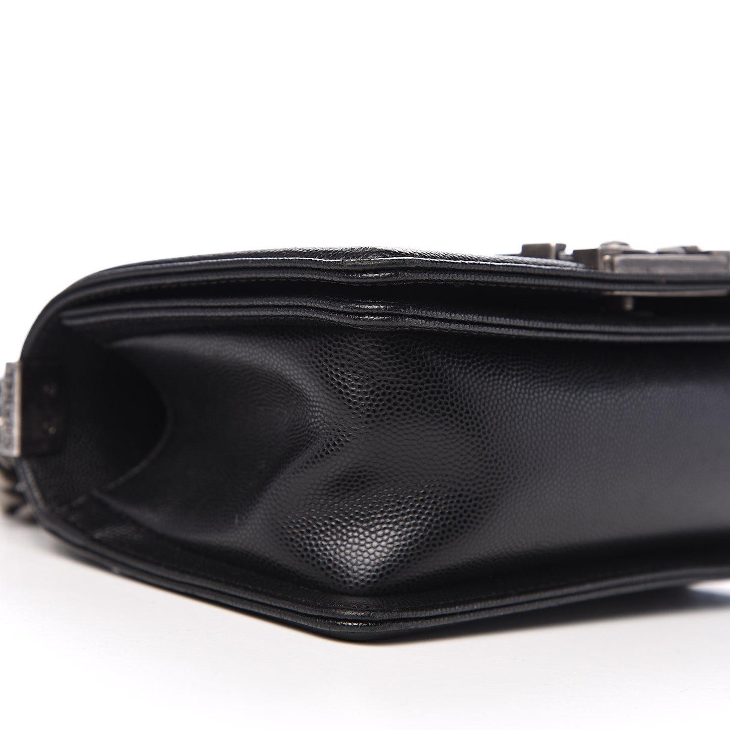 Caviar Quilted Small Boy Flap Black