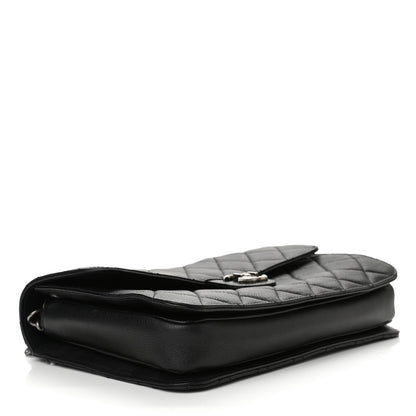 Chanel Goatskin Quilted Large Perfect Edge Flap Black 3 of 11