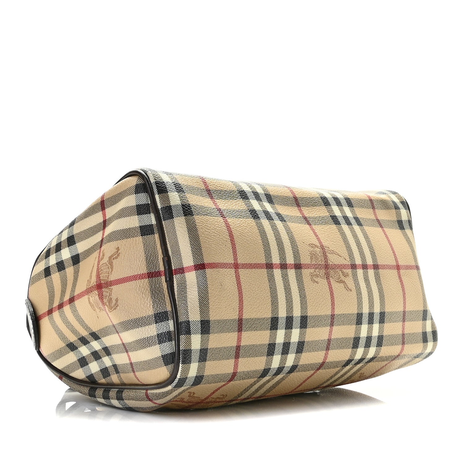 Burberry Haymarket Check Small Chester Bowling Bag Chocolate 4 of 10