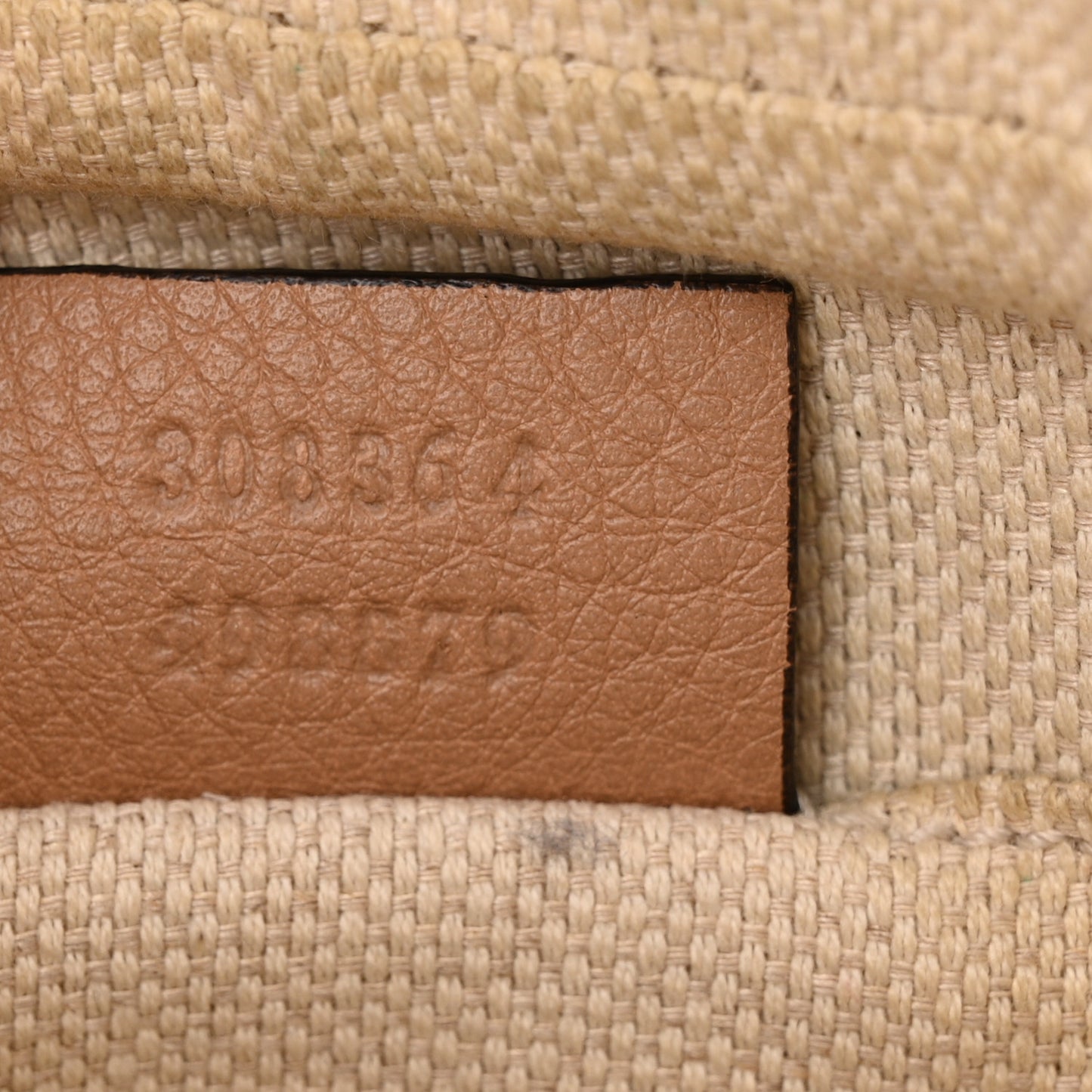 Pebbled Calfskin Small Soho Disco Bag Camelia