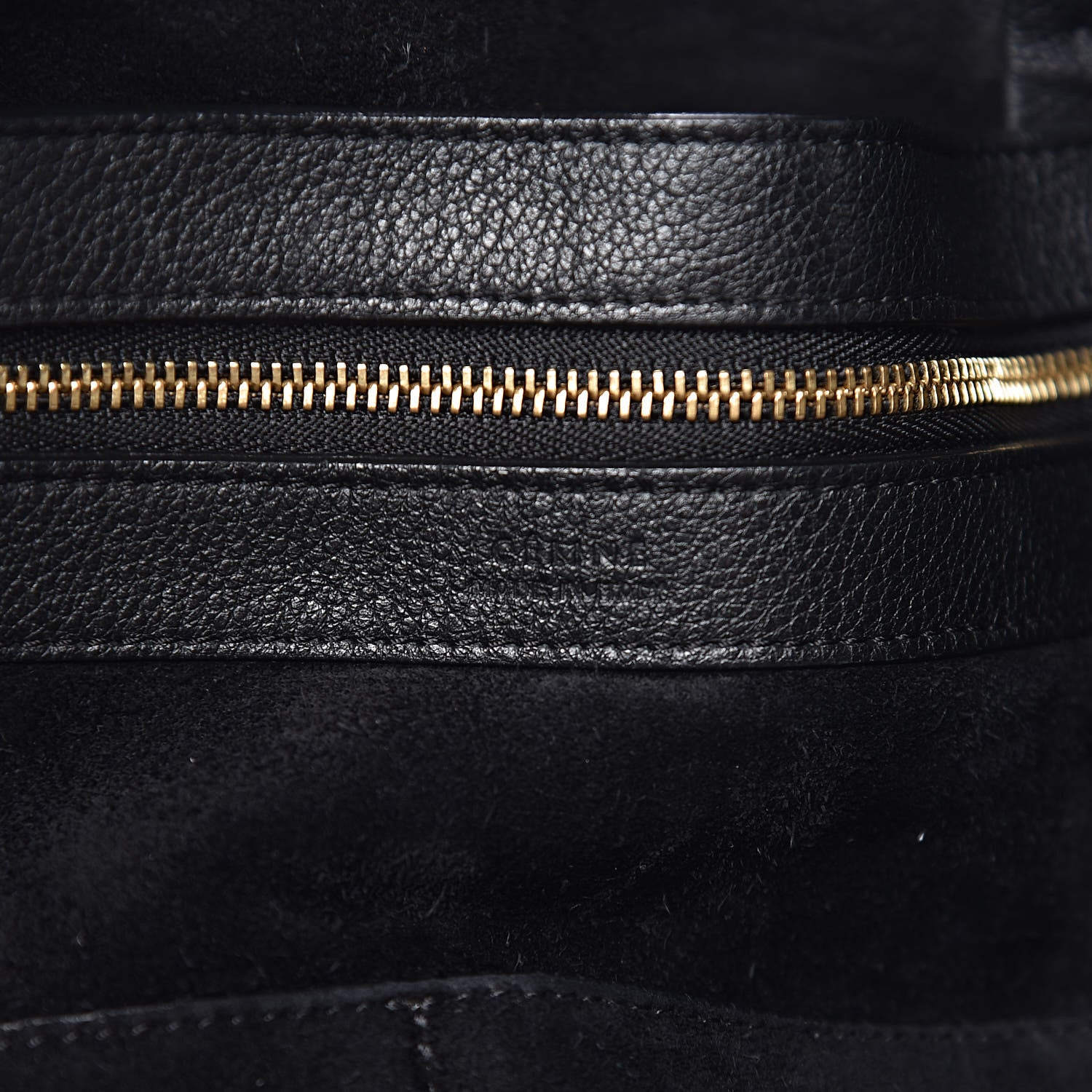 Celine Soft Grained Calfskin Small Belt Cabas Phantom Black 6 of 11