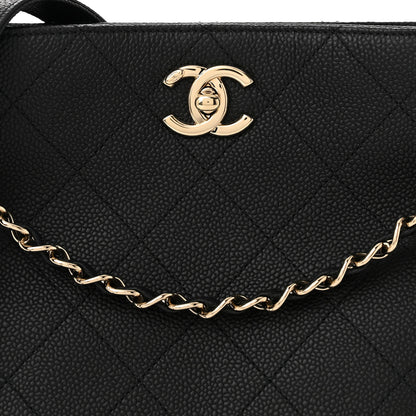 Chanel Caviar Quilted City Walk Hobo Black 8 of 11