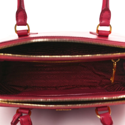 Prada Saffiano Small Galleria Double Zip Tote Fuxia 7 of 12