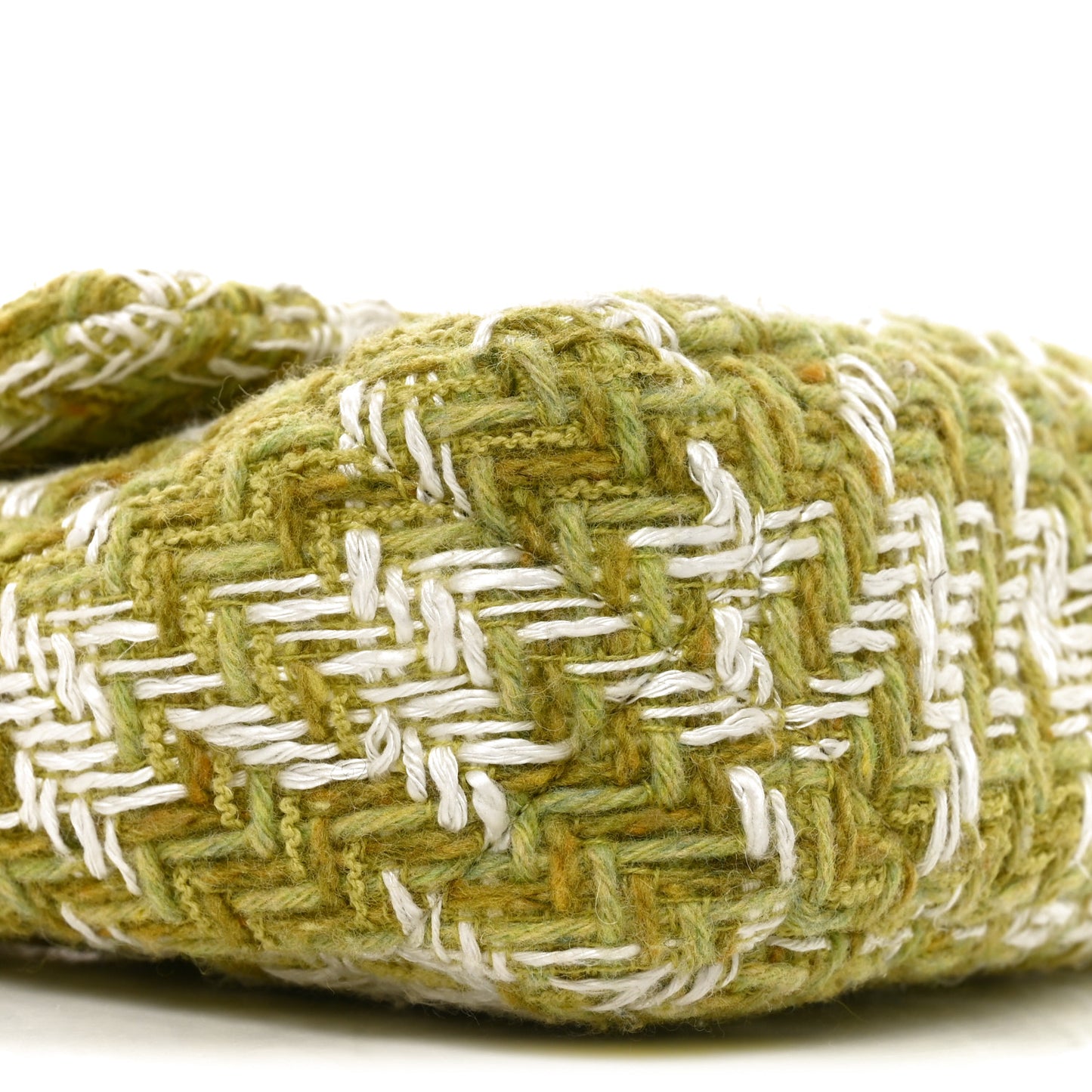 Tweed Quilted Medium Chanel 19 Flap Green