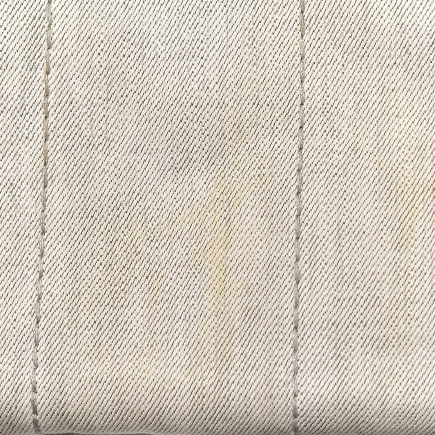 Prada Denim Small Logo Tote Bianco 11 of 14
