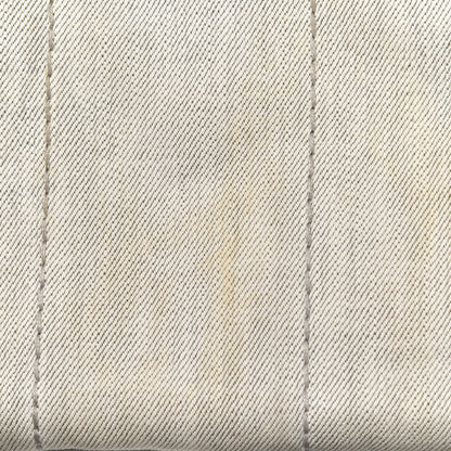 Prada Denim Small Logo Tote Bianco 11 of 14